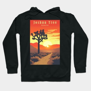 Joshua Tree National Park Vintage Travel Poster Hoodie